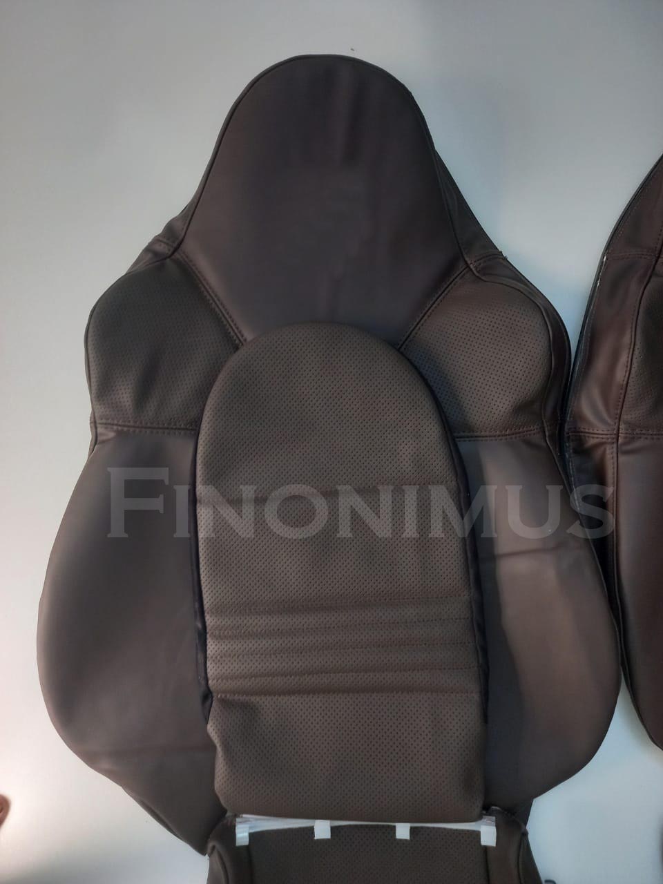 Best fit for Porsche 986 Boxster - Sports - Leather replacement Seat Cover BROWN (Year 1997 to 2004)
