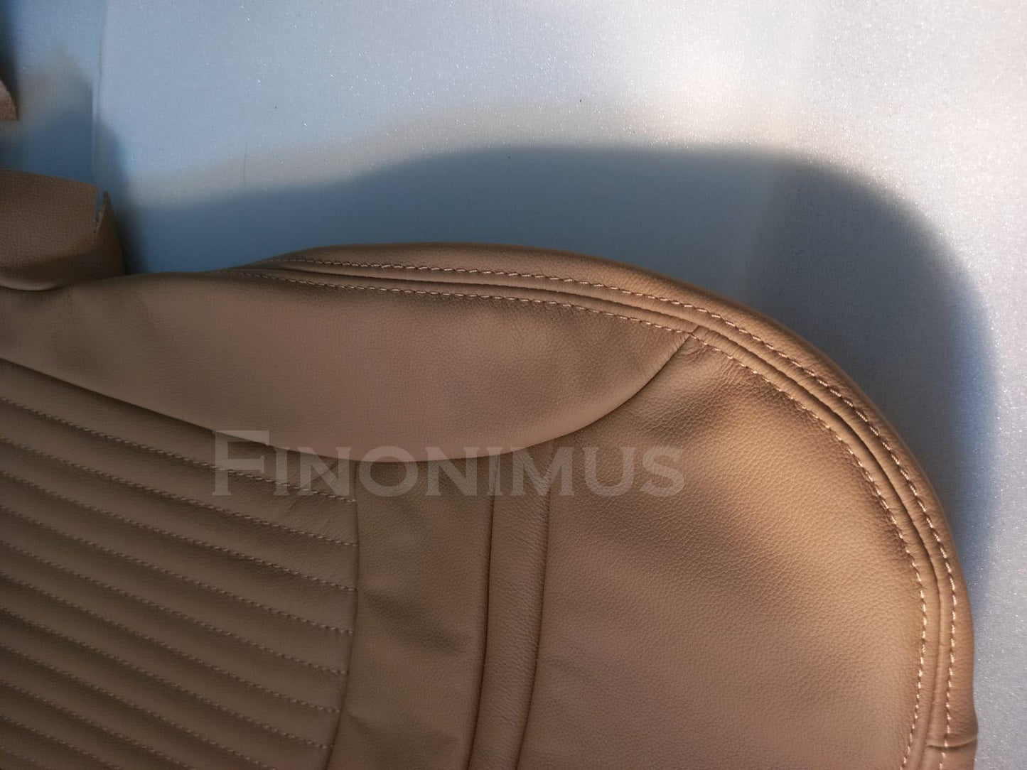 Perfect fit for C5 Corvette Sports seat cover Genuine Leather ; Light Oak (Year 1997 to 2004)