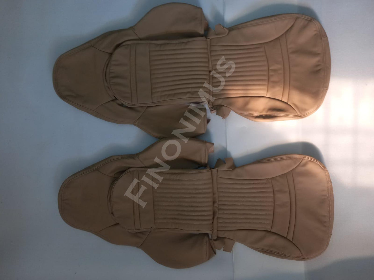 Perfect fit for C5 Corvette Sports seat cover Genuine Leather ; Light Oak (Year 1997 to 2004)