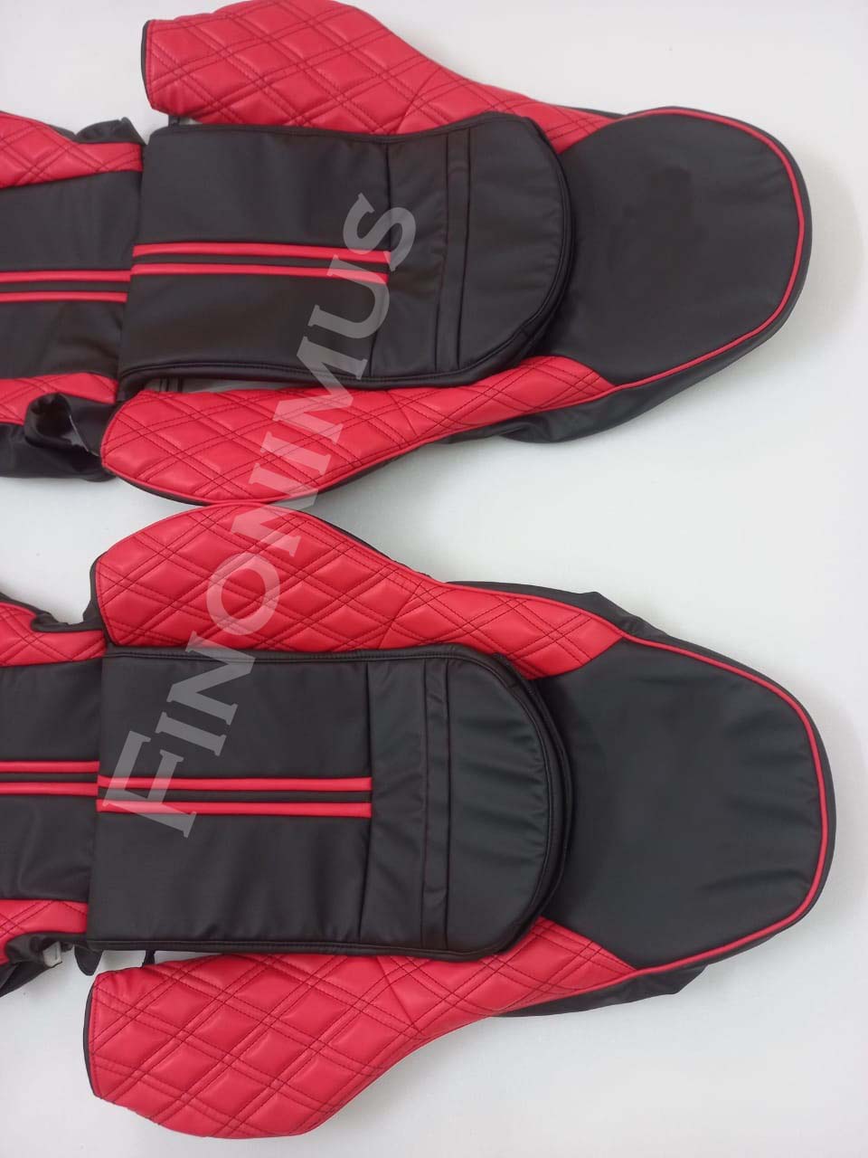 Best fit for C5 Corvette Sports seat cover Synthetic leather; Colour Black/Red - Custom Cover (Year 1997 to 2004)