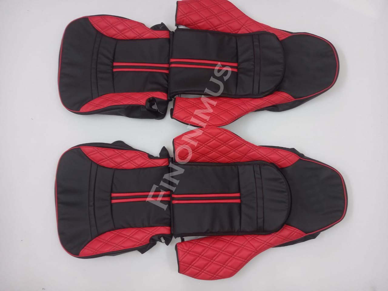 Best fit for C5 Corvette Sports seat cover Synthetic leather; Colour Black/Red - Custom Cover (Year 1997 to 2004)