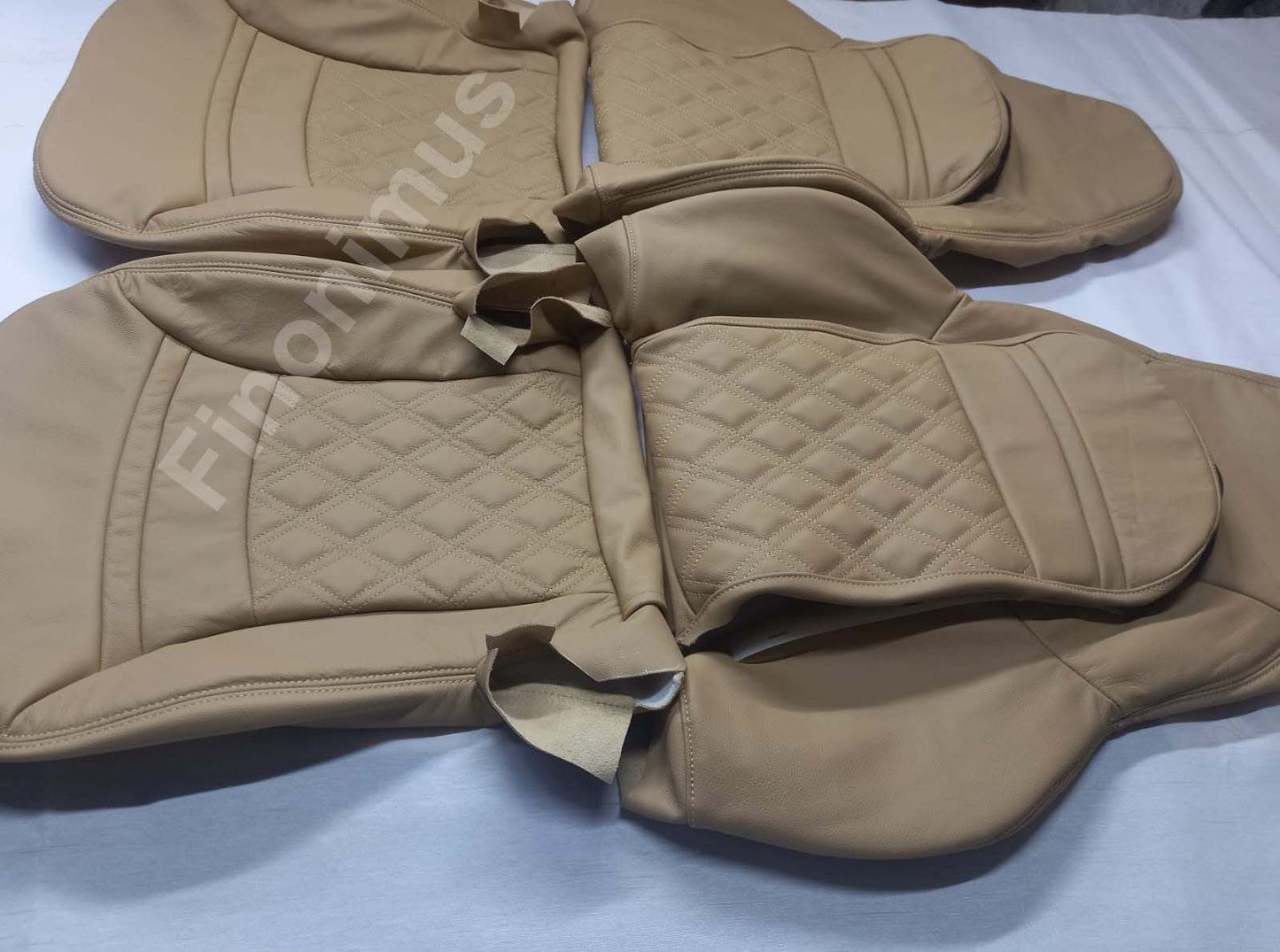 Perfect fit for C5 Corvette Sports custom seat cover Synthetic Leather ; Light Oak (Year 1997 to 2004)