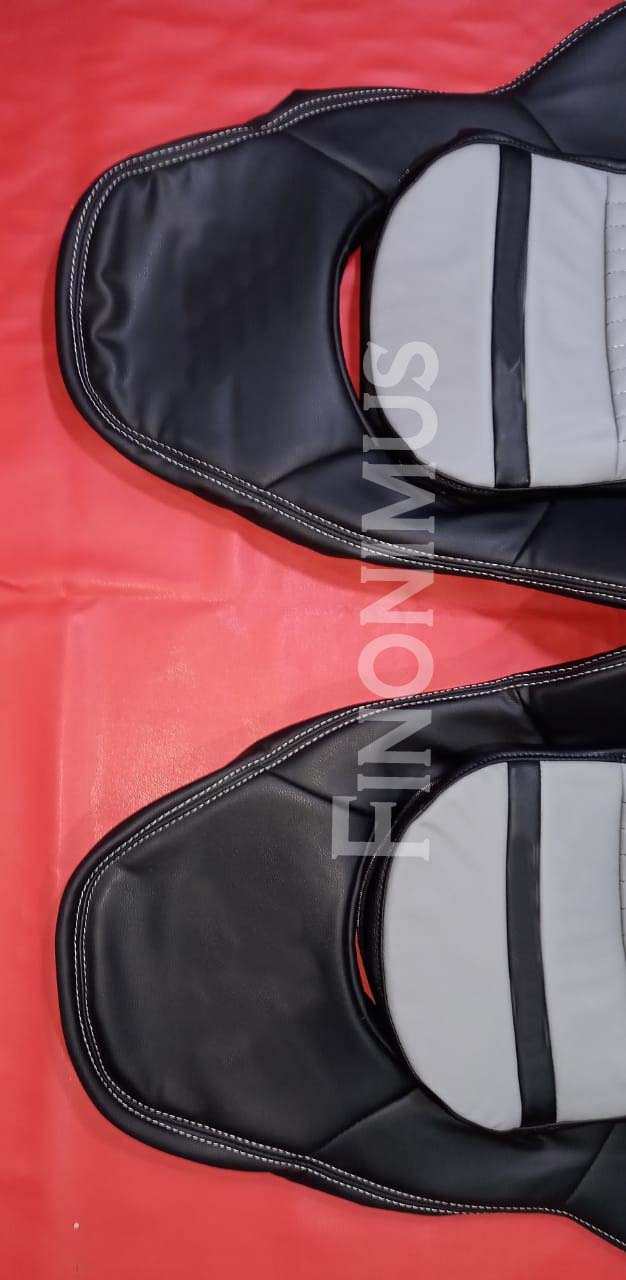 Fit for C5 Corvette Sports seat cover Synthetic leather ; Gray / Black (Year 1997 to 2004)