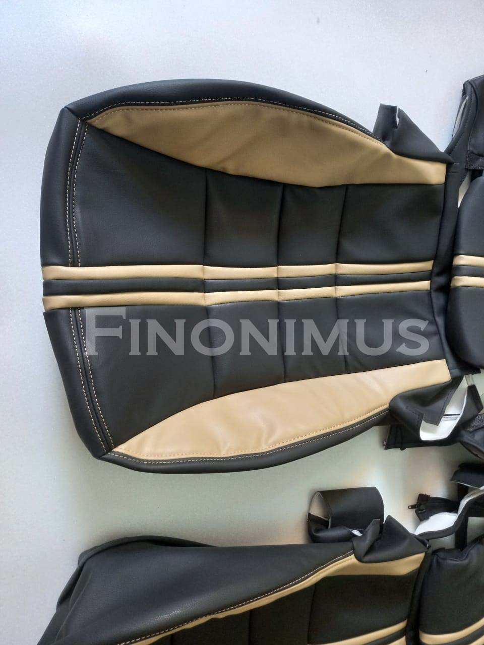 Perfect fit for Corvette C6 Sports 2005-2011 - Synthetic Leather Replacement Seat Cover with Boot Kit - Black