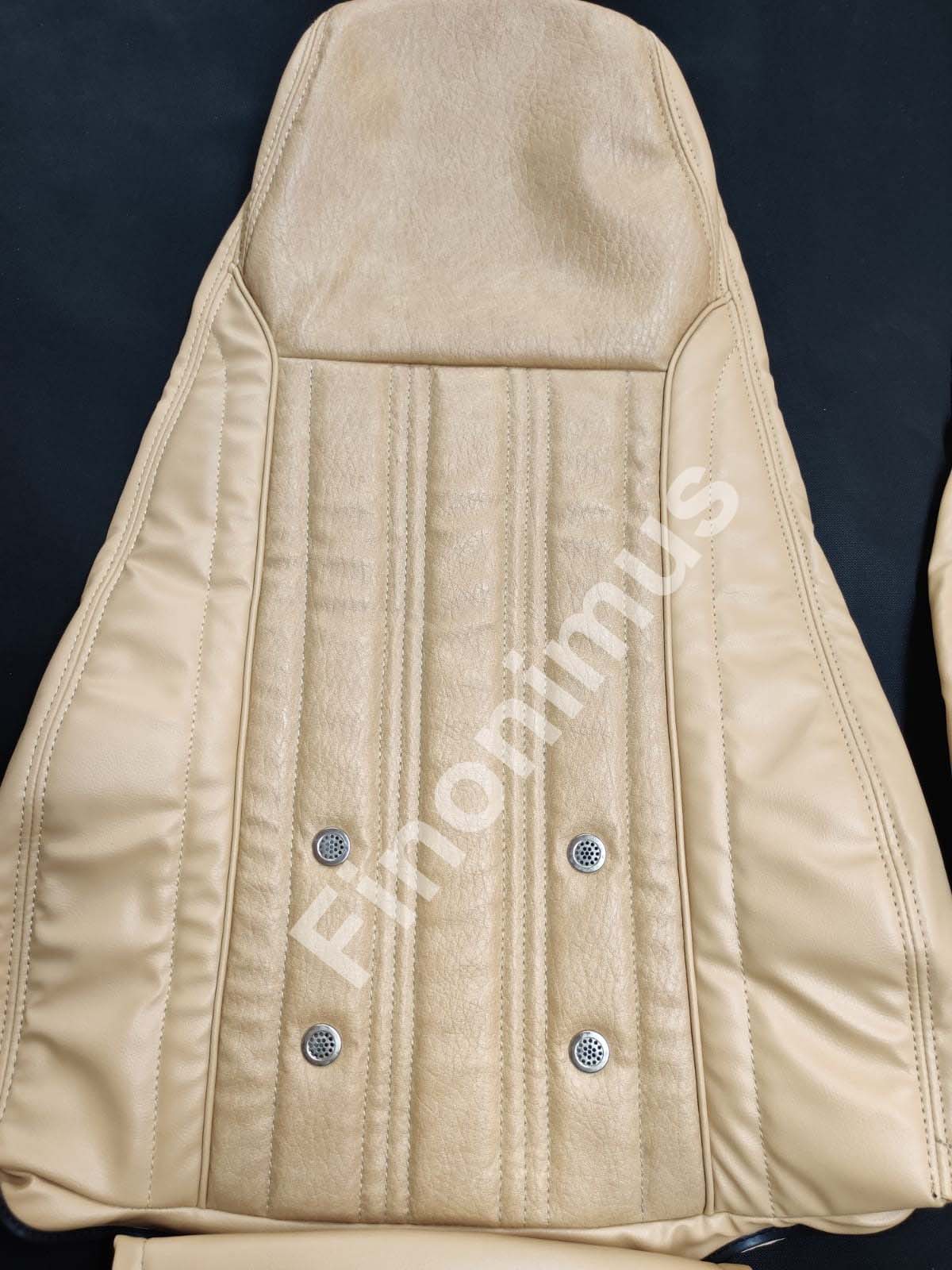 Datsun 240Z or 260Z or 280Z - (Year 1970 to 1978) - Synthetic Leather BEIGE - Seat Covers - Bubble Texture Like Original