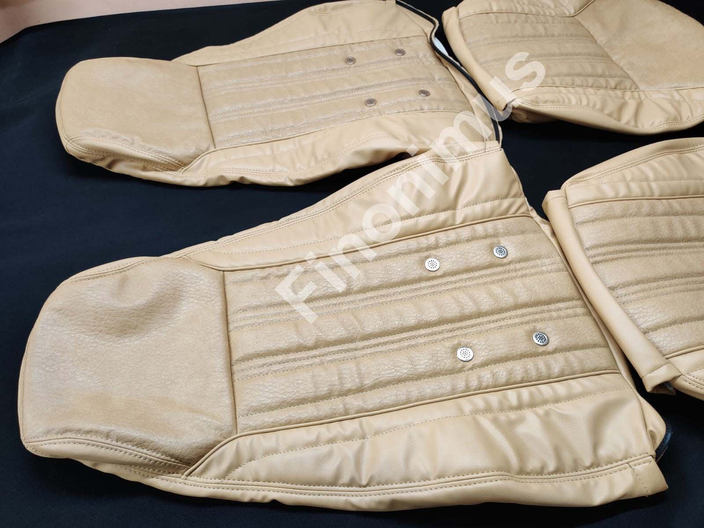 Datsun 240Z or 260Z or 280Z - (Year 1970 to 1978) - Synthetic Leather BEIGE - Seat Covers - Bubble Texture Like Original
