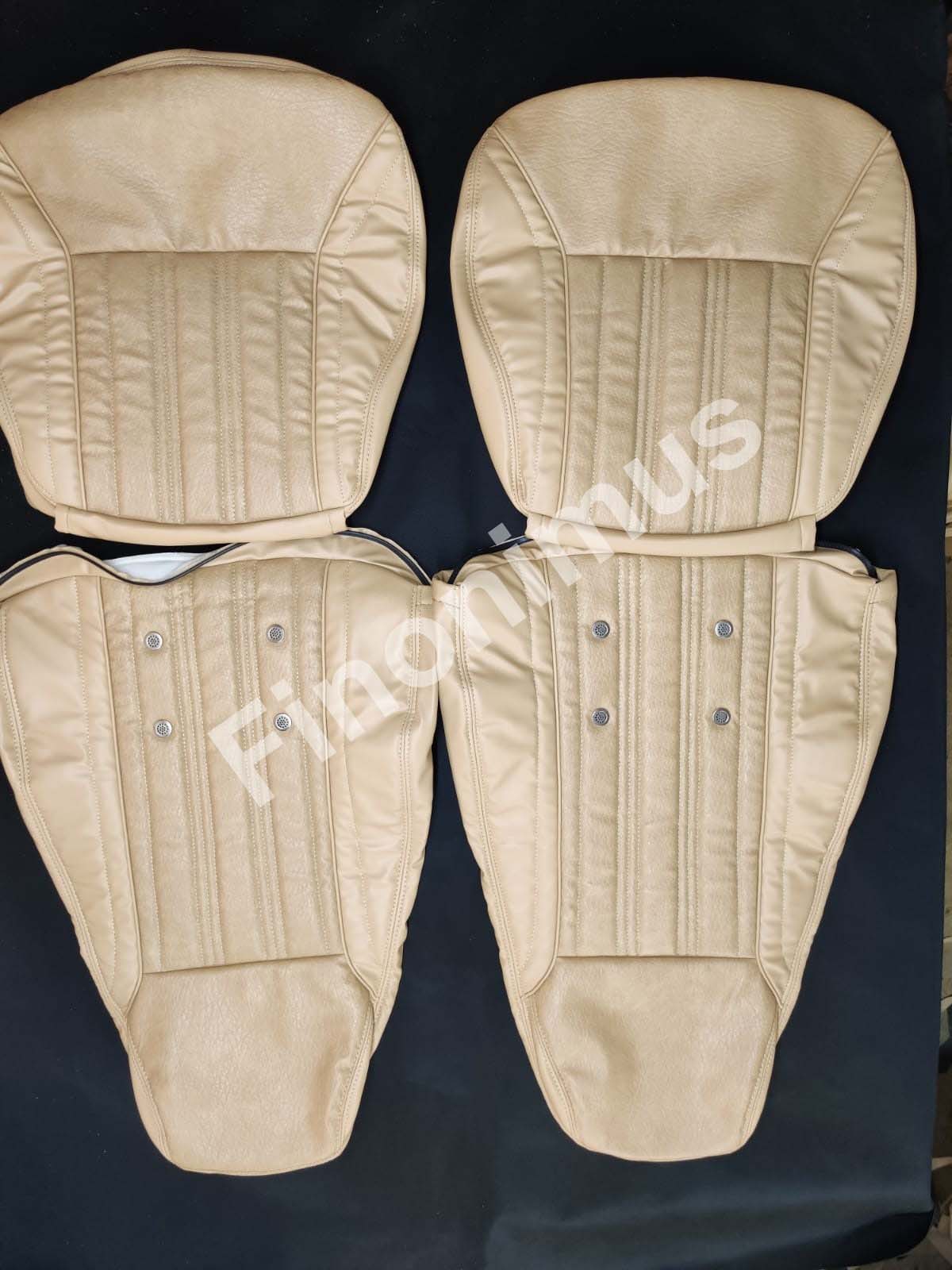 Datsun 240Z or 260Z or 280Z - (Year 1970 to 1978) - Synthetic Leather BEIGE - Seat Covers - Bubble Texture Like Original