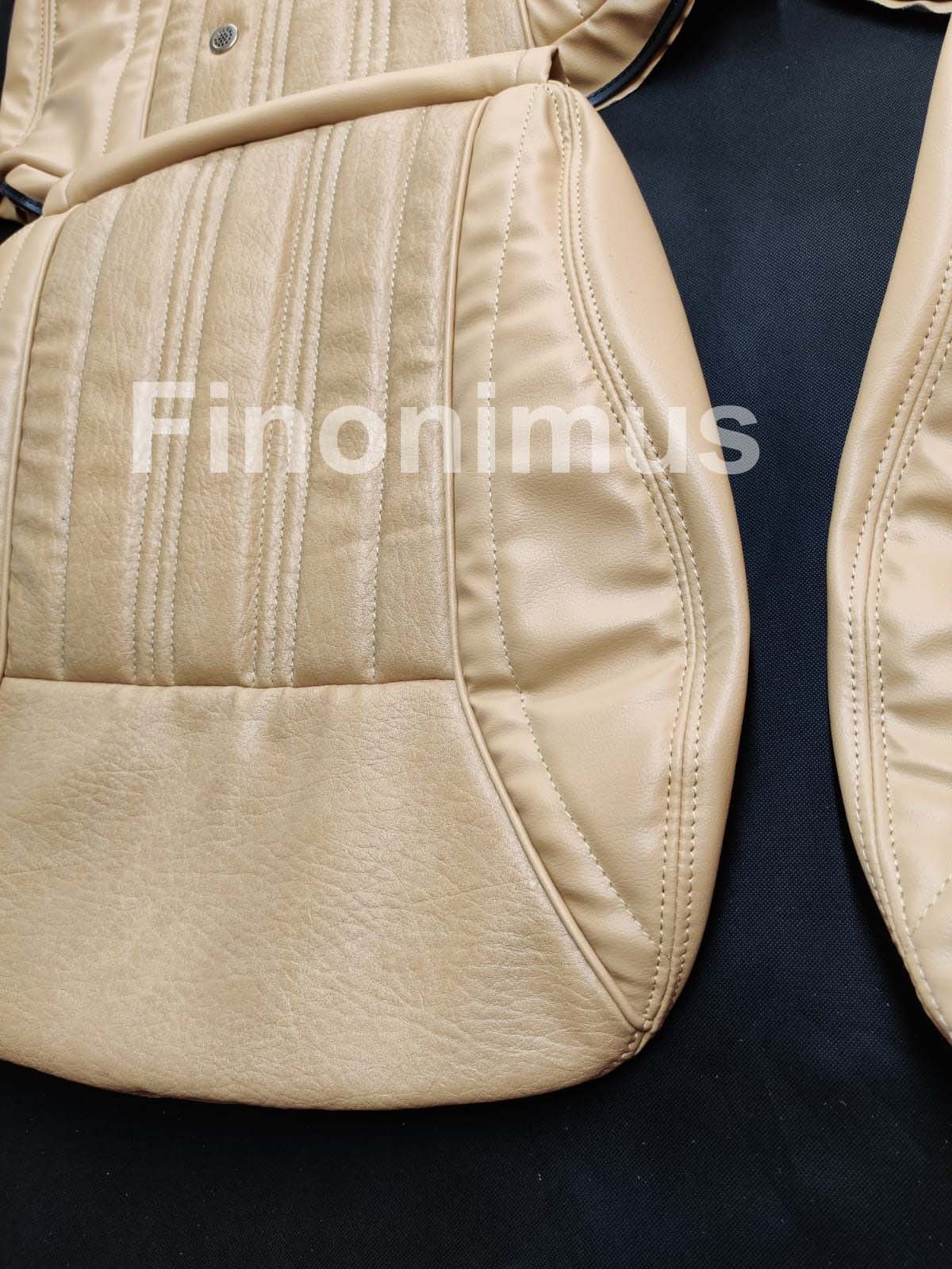 Datsun 240Z or 260Z or 280Z - (Year 1970 to 1978) - Synthetic Leather BEIGE - Seat Covers - Bubble Texture Like Original
