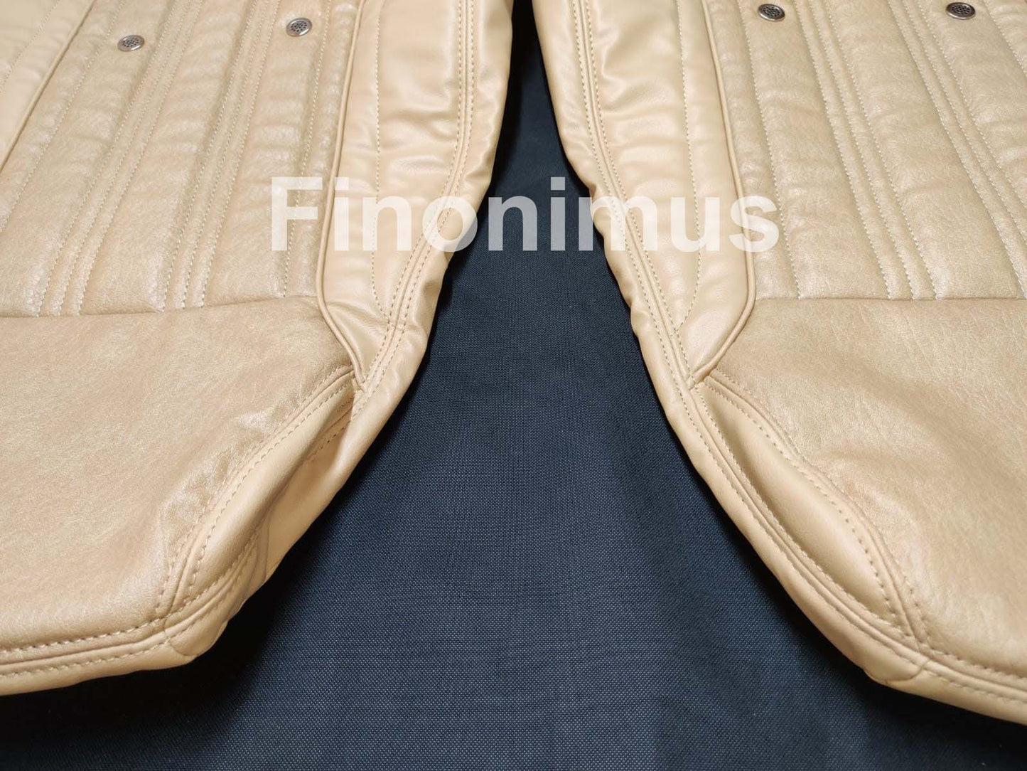 Datsun 240Z or 260Z or 280Z - (Year 1970 to 1978) - Synthetic Leather BEIGE - Seat Covers - Bubble Texture Like Original