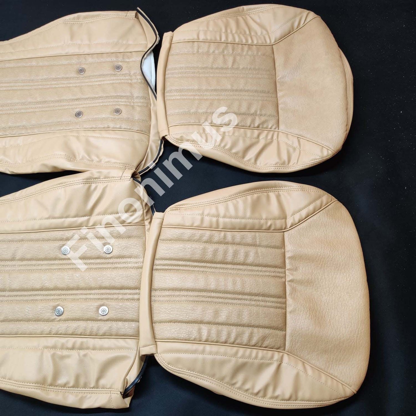 Datsun 240Z or 260Z or 280Z - (Year 1970 to 1978) - Synthetic Leather BEIGE - Seat Covers - Bubble Texture Like Original