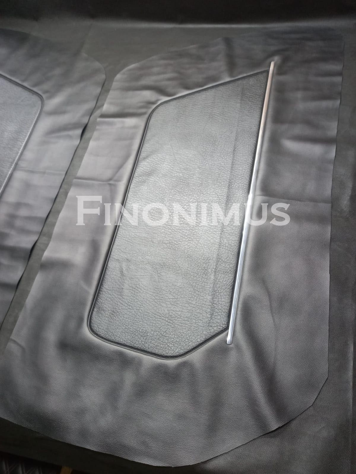 Datsun 240Z (Year 1970 to 1973) Door Panel Cover- Synthetic Leather Black