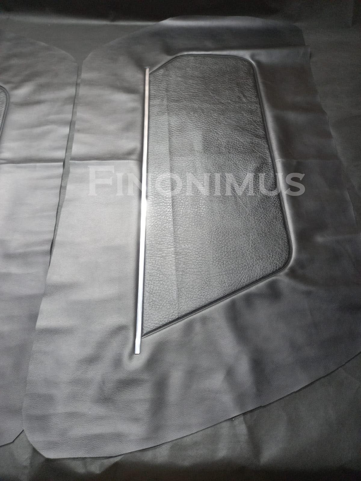 Datsun 240Z (Year 1970 to 1973) Door Panel Cover- Synthetic Leather Black