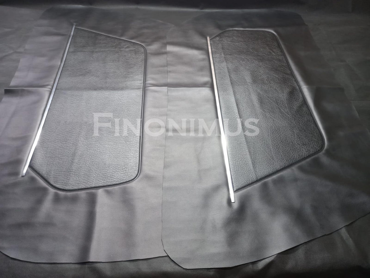 Datsun 240Z (Year 1970 to 1973) Door Panel Cover- Synthetic Leather Black