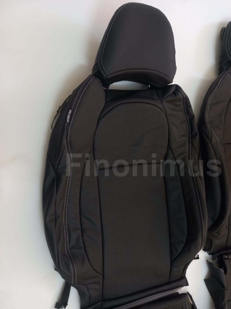 Best fit for Honda CRZ - Genuine Leather OEM replacement Seat Cover (Year 2011- 2016) Black