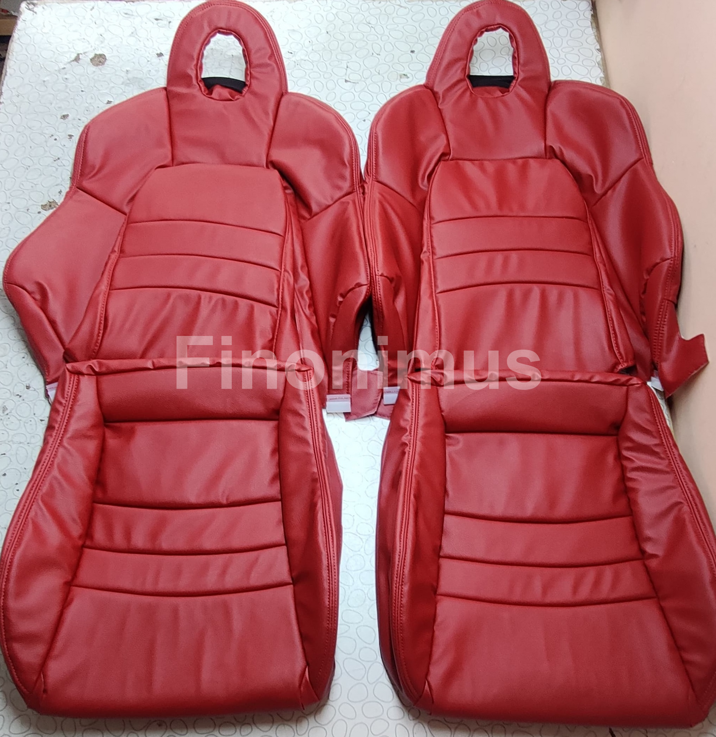 Best fit for Honda S2000 - Synthetic Leather OEM replacement Seat Cover (Year 2000- 2005) Red