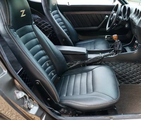 (Copy) Datsun 240Z or 260Z or 280Z - (Year 1970 to 1978) - Real Leather - Seat Covers Black