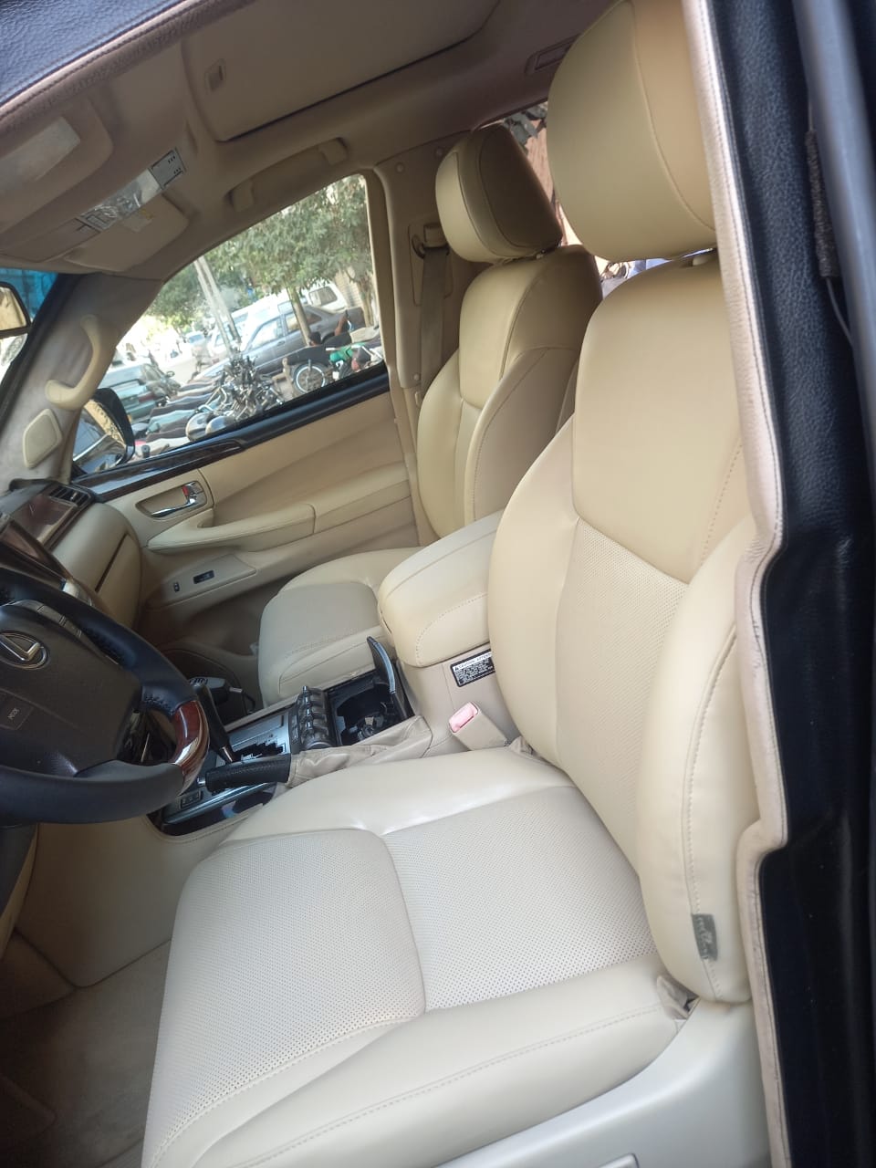 Lexus LX570 Land Cruiser (Year: 2008-2015) Synthetic leather Seat cover (Front & Rear Seat covers, full set 3 lines)