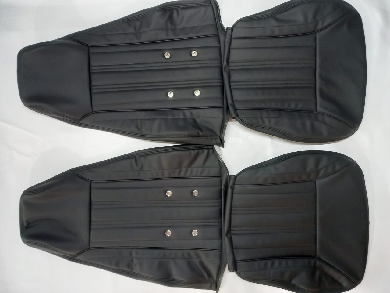Datsun 240Z or 260Z or 280Z - (Year 1970 to 1978) - Synthetic Leather - Seat Covers Black - Vertical Stitching
