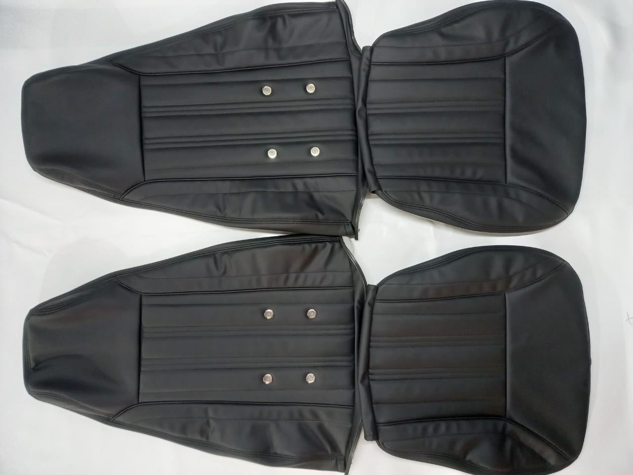 Datsun 240Z or 260Z or 280Z - (Year 1970 to 1978) - Synthetic Leather - Seat Covers Black - Vertical Stitching