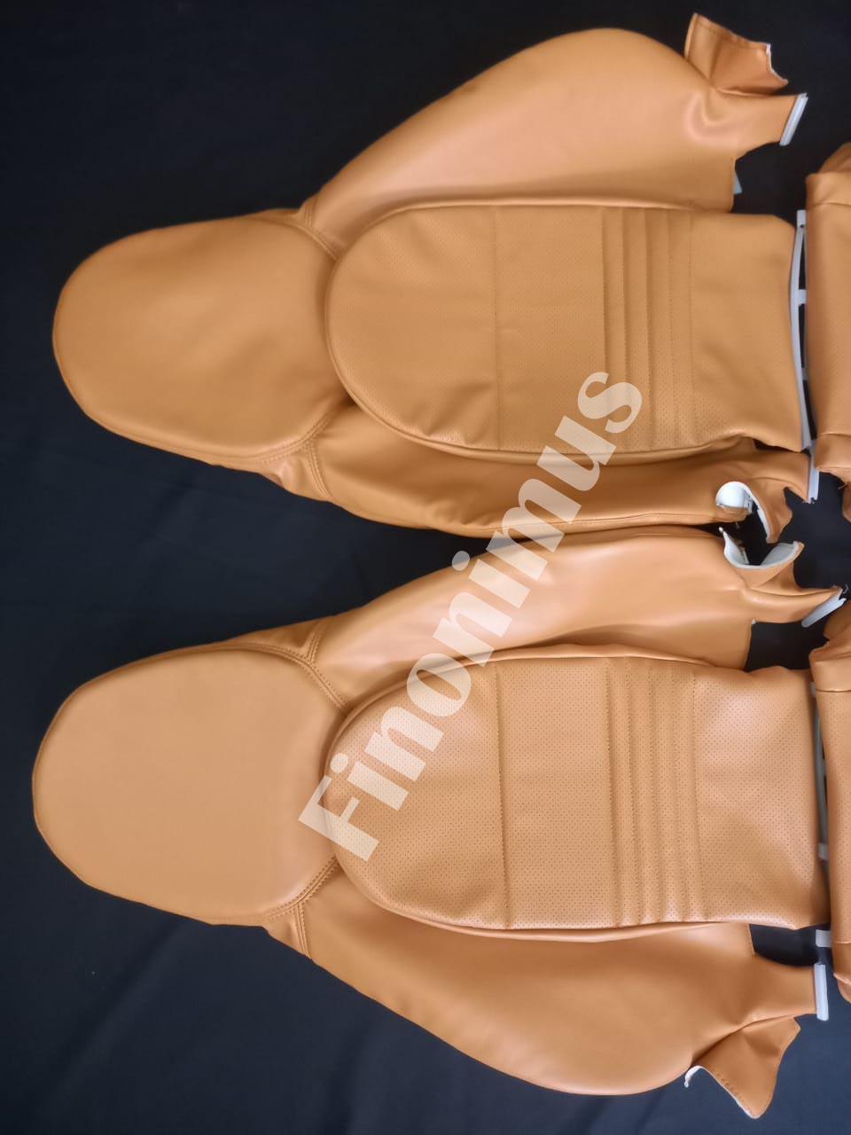 Fit for Porsche Boxster Standard - Synthetic Leather replacement Seat Cover (Year 1997 to 2004) Dark Beige