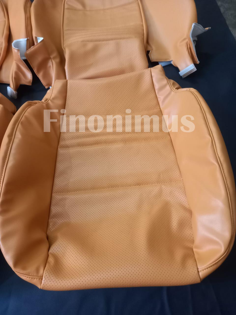 Fit for Porsche Boxster Standard - Synthetic Leather replacement Seat Cover (Year 1997 to 2004) Dark Beige
