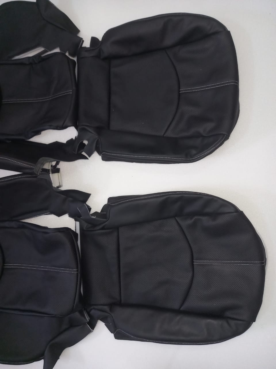 Perfect fit for Porsche Boxster Genuine Leather Standard Seat Cover - (Year 2005 to 2012) With Perforated Inserts & Porsche Embossing at Headrest