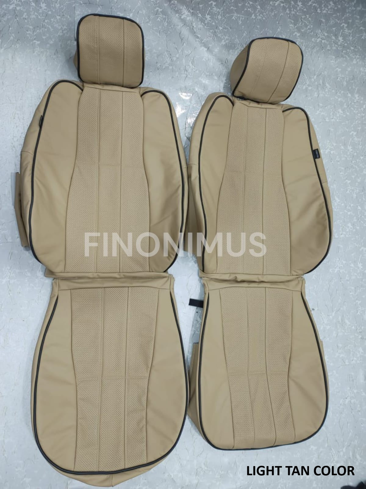 Toyota Tacoma (Année : 2005 à 2008) Ensemble complet de housses de siège en cuir véritable Noir