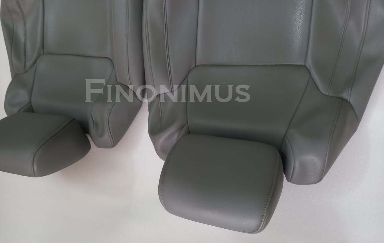 Toyota Tundra Synthetic Leather Seat Cover Dark Gray (Year 2014 to 2021)