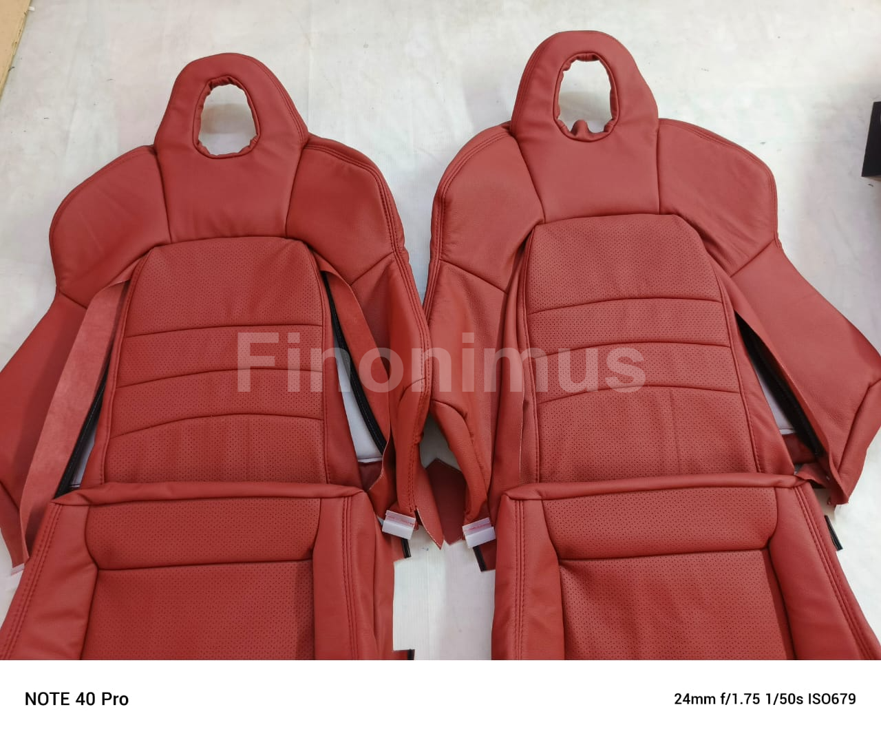 Housse de siège de remplacement d'origine en similicuir rouge, parfaitement adaptée à la Honda S2000 (années 2000-2005).