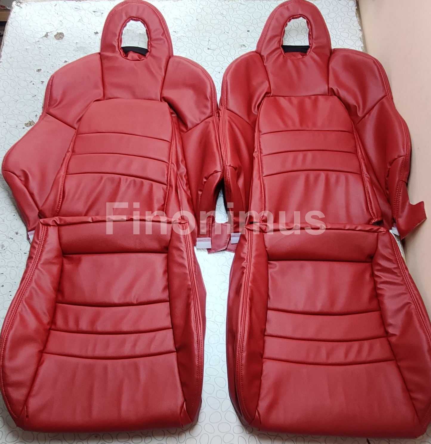 Honda S2000 - Synthetic Leather OEM replacement Seat Cover (Year 2000- 2005) Red