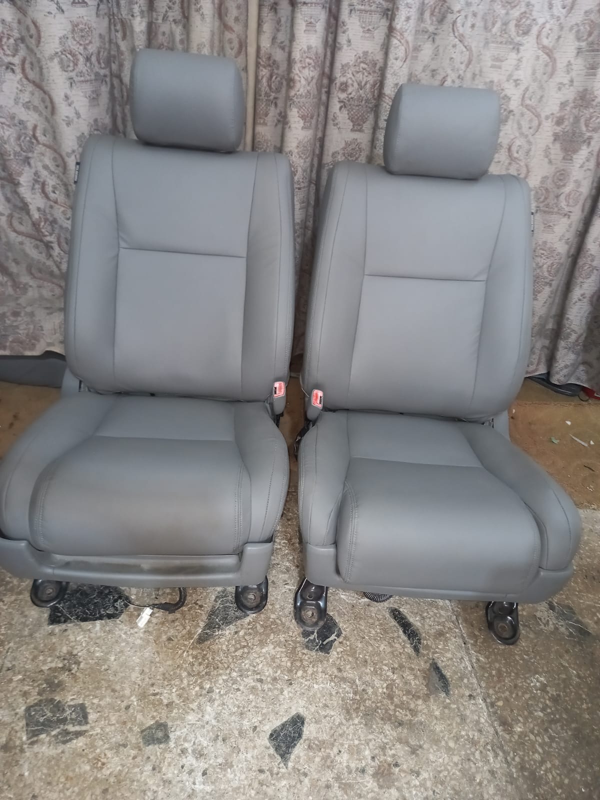 Toyota Tundra Synthetic Leather Seat Cover Gray (Year 2007 to 2013)