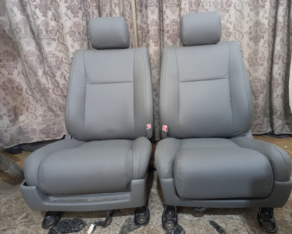Toyota Tundra Synthetic Leather Seat Cover Gray (Year 2007 to 2013)