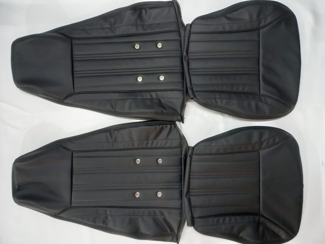 Datsun 240Z or 260Z or 280Z - (Year 1970 to 1978)  - Synthetic Leather - Seat Covers Black - Vertical Stitching