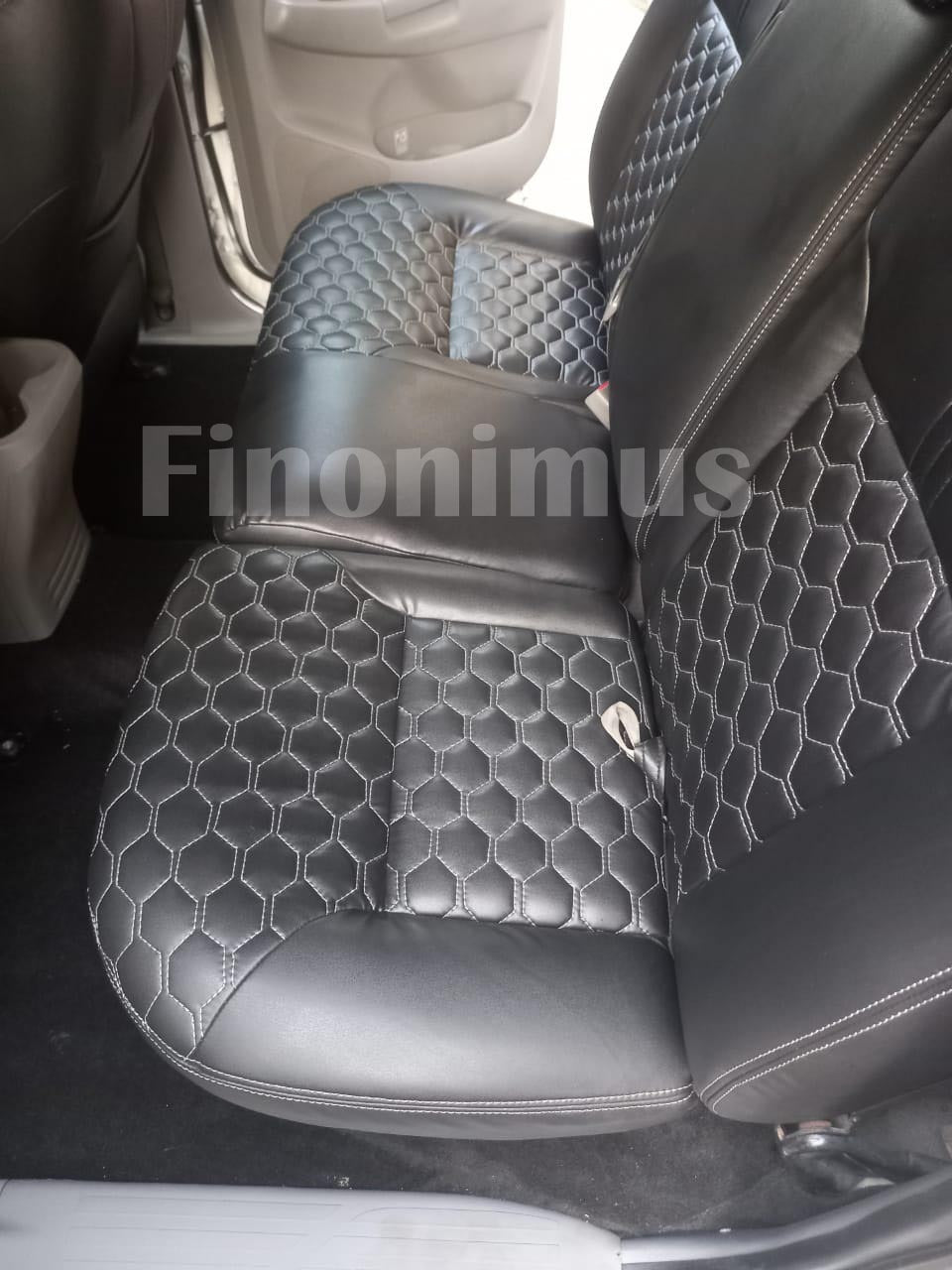 Toyota Tacoma (Year: 2005 to 2008) Genuine leather Full Set Seat Covers Black