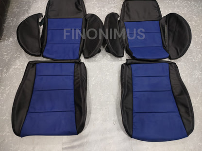 Best fit for Nissan 300ZX / Z31 (Year: 1984 - 1989) Replacement Seat Cover -  Color: Black / Blue