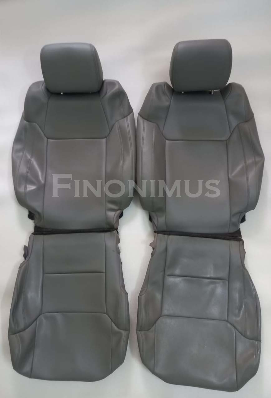 Toyota Tundra Synthetic Leather Seat Cover Dark Gray (Year 2014 to 2021)