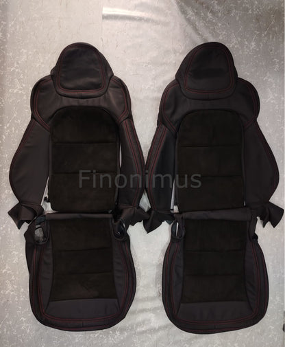 Fits Chevrolet Corvette C6 Sport Replacement Seat Covers with Suede / Alcantara Inserts (2012–2013)