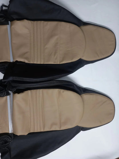 Porsche Boxster Standard Genuine Leather Seat Cover BLACK & OAK (1997 to 2004)